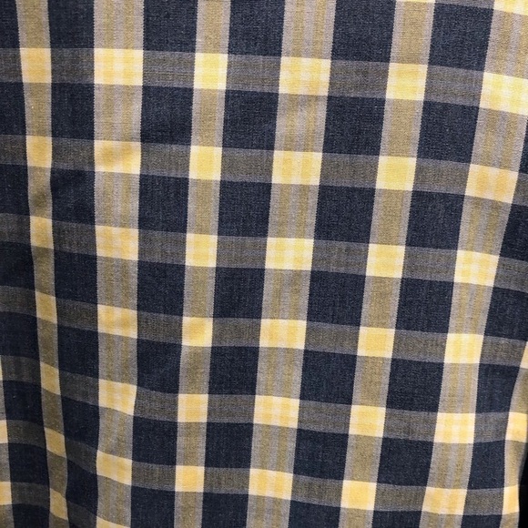 Brooks Brothers Regent Mens XXL Blue Yellow White Check Print Button Down Shirt - Picture 3 of 5